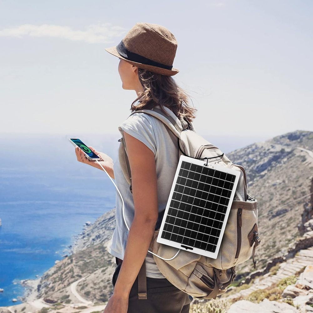 Efficient Solar Charging Panel Lightweight and Waterproof 5V Usb Output 5-12V 10W