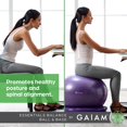 thumbnail image 2 of Gaiam Essentials Balance Ball & Base Kit, 65cm Yo, 2 of 7