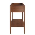 thumbnail image 3 of Vanity Cabinet (Sink not included), Walnut, Wood, Mid Century Hotel Bedroom Bathroom, Modern Contemporary HB36358, 3 of 10