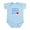 Sky Blue, variant on CafePress - I Love Grandma (Greek) Infant Bodysuit - Baby Light Bodysuit, Size Newborn - 24 Months