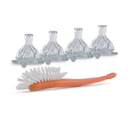 Bebek SensoFlo Anti-Colic Nipples Fast Flow Hospital Grade Silicone with baby Bottle/Nipple Brush
