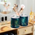 thumbnail image 3 of Yayeee 2 Pack Qtip Holder Bathroom Cotton Swab Canister with Lid Clear Dispenser Set, Magical Forest Glowing Lights, 3 of 6
