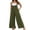 Green, variant on Women's Casual Loose Jumpsuit Wide Leg Pants Spaghetti Straps Bib Overall Rompers with Pockets
