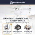 thumbnail image 3 of Prominence Home 41530-01 Hero 28" Hugger Small Ceiling Fan, LED Schoolhouse Globe, Glossy White, 3 of 9
