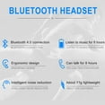 thumbnail image 5 of Fnochy M165 Bluetooth Headset - V4.0 Wireless Handsfree Earpiece Built-in Dual Mic Noise Cancelling, 8Hrs HD Talktime Ultralight Headset for Smartphones, Laptop (White), 5 of 9