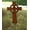 Rust, variant on Cross Celtic Style Garden Stake or Wall Hanging (option)