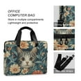 thumbnail image 4 of FORMRS 16" Laptop Bag Carrying Sleeve Case with Handle Travel Shoulder Briefcase, Flowers Cat, 4 of 8