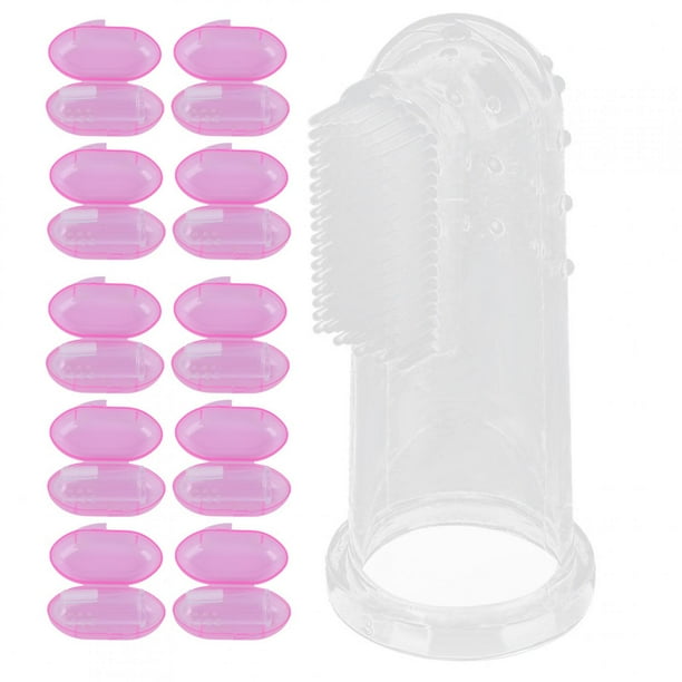 Cepillo De Dientes 10 Uds. Cepillo De Dientes Para Dedos De Bebé, Cepillos De Dientes Suaves De Silicona Para Recién Nacidos