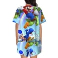 thumbnail image 3 of Saiise Mario Ce Pajamas Sets for Women Soft Short-Sleeved Pjs with Lounge Shorts Two Piece Sleepwear S-4XL, 3 of 7