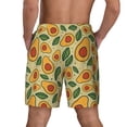 thumbnail image 4 of Daiia Leaves Avocado Mens Swim Trunks Swim Shorts Quick Dry Swim Shorts with Mesh Lining Pockets-X-Large, 4 of 9