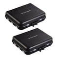 thumbnail image 1 of Byootique 2 Pack Portable Makeup Storage Box Adjustable Divider Jewelry Organizer Case, 1 of 9