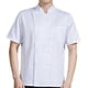 thumbnail image 3 of Chaqueta de chef Ropa de chef Camiseta de manga corta de verano Chaqueta de chef cómoda Uniforme Blanco L, 3 of 9
