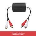 thumbnail image 2 of SHOWERORO Amplifier Noise Isolator 1Pack for Car Use Reduces Ground Loop Noise Black, 2 of 8