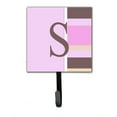 thumbnail image 2 of Letter D Initial Monogram - Pink Stripes Leash or Key Holder, 2 of 7