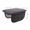 thumbnail image 2 of Phenofice Car Decorations Interior PU Grey Comfortable Touch 1Pack, 2 of 8