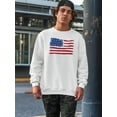 thumbnail image 2 of American Flag Vintage Style Sweatshirt Men -Image by Shutterstock, Male Medium, 2 of 4