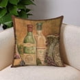 thumbnail image 2 of Linen Square Throw Pillow Cover Retro Printing For Couch Sofa Bedroom, 2 of 5