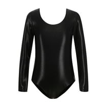 Children's Long Sleeve Jumpsuit Sparkly Dance Clothes Ballet Outfits Casual Sport Girls Dance Dress