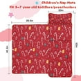 thumbnail image 5 of Red Christmas Candy Cane Pattern Toddler Nap Mats for Kids Preschool,50"x20" Sleeping Mat Bag or Kids,Toddler Sleeping Bag,Toddler Nap Mat or Daycare, 5 of 6