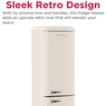 thumbnail image 4 of Frigidaire 9.0 Cu. ft. Bottom Mount Retro Refrigerator, Apartment Size Compact Fridge in Cream, 4 of 12