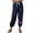 Navy, variant on HVOBTTY Womens Straiht Leg Joggers, Summer Pants for Women, Womens Casual Soft Print Drawstring Cuffed Breathable Loose Daily Joggers Army Green, XXL