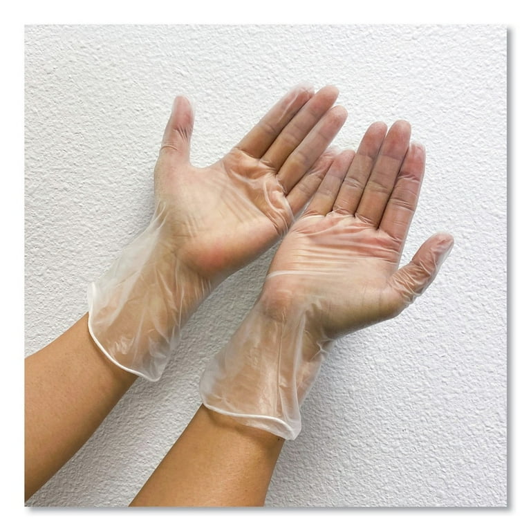 Sensatouch Clear Vinyl Disposable Medical Grade Gloves, Medium, 100/Box, 10 Box/Carton Sensatouch Clear Vinyl Disposable Medical Grade Gloves, Medium, 100/Box, 10 Box/Carton