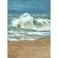 thumbnail image 2 of Reynolds, Jade 12x14 Gold Ornate Wood Framed with Double Matting Museum Art Print Titled - Waves II, 2 of 4