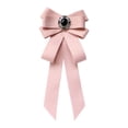 thumbnail image 3 of Broche de cinta con lazo preatado Salvador para mujer y niña Pajarita elegante rosa, 3 of 10