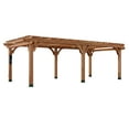 thumbnail image 2 of Backyard Discovery Beaumont 24'x12' Cedar Wood Patio Pergola Kit, Trellis Roof, PowerPort, 2 of 12