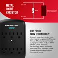 thumbnail image 3 of Monster Wall Tap Surge Protector - Power Surge Protector with Wall Mount - Heavy Duty Protection with up to 6 AC -, 3 of 5