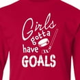 thumbnail image 4 of Inktastic Girls Gotta Have Goals- Hockey Player Long Sleeve Youth T-Shirt, 4 of 5