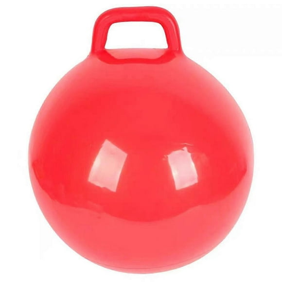 Children'S PVC Toy Handle Jump Ball Elastic Ball Inflatable Elastic Ball with Handle Jumping Ball