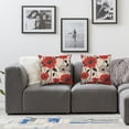 thumbnail image 3 of Nawypu Throw Pillow Covers Poppy Flower Red Nature Retro Seeds Spring Pillow Case  Cushion Cover for Home Party 2pcs, 3 of 6