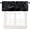 Black, variant on Kids ABC Alphabet Valance Curtains for Kids,Cute Animals Rod Pocket Short Window Treatments for Baby Room Boys Girls Bedroom Nursery Bathroom Kitchen,1 Panel,54" x 18"
