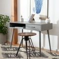 thumbnail image 2 of SAFAVIEH Remy Mid-Century 1 Drawer Writing Desk, Distressed Grey, 2 of 14