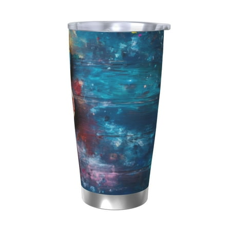 

Bingfone Abstract Colorful Art Supplies for 20 Oz Stainless Steel Travel Mug Double Wall Water Coffee Cup for Home Office Outdoor Works Great for Ice Drinks and Hot Beverage-Without Straw