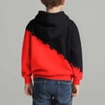 thumbnail image 5 of Xdegoge Hoodies for Boy Long Sleeve Hooded Sweatshirt Fashion Color Block Prints Pullovers Gifts for Teen Boys Size 4-14, 5 of 7