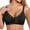 Black, variant on FYDUU Wireless Bras For Women Plus Size Seamless Jelly Thin Big Show Small Sports Sagging Bra Tshirt Bralettes Everyday Bra /Light Blue