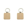 thumbnail image 2 of relayinert 1/2/3/5 Wood Key Chain Craft Blank Keyring Gift Personalized Pendant Hanging Outdoor Holder Handicraft Organizer Accessory Type 13 2PCS, 2 of 6