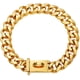 thumbnail image 1 of Collar dorado para perro, collar de cadena con hebilla resistente, collar de cadena de eslabones cubanos para perros grandes, collar de eslabones cubanos brillantes con cierre de circonita., 1 of 5