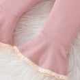 thumbnail image 6 of CZHQWE Girls Size 7 Clothes Girls Summer Clothes Toddler Girl Clothes Drop Shoulder Top Pullover Pants Fall Winter Outfit Set Pink, 6 of 7