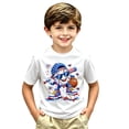 thumbnail image 3 of Kiijoy Boys Baseball Graphic Short Sleeve T Shirt Casual Active T-Shirt Tee, White, Sizes 2-3, 3 of 3