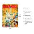 thumbnail image 2 of Orlando - Florida, USA - Walt Disney World Resort - National Airlines - Vintage Airline Travel Poster by Bill Simon c.1970s - 8 x 12 inch Vintage Metal Tin Sign, 2 of 4