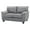 Gray, variant on Glory Furniture Gallant Faux Leather Loveseat in Black