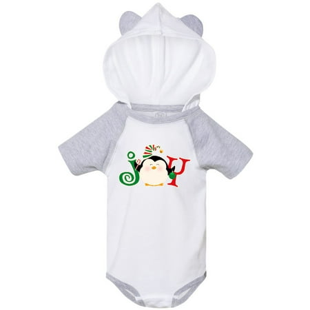 

Inktastic Christmas Penguin Joy 2 Gift Baby Boy or Baby Girl Bodysuit