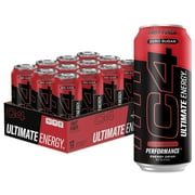 C4U Ultimate Energy Fruit Punch, 12 Pack of 16oz Cans