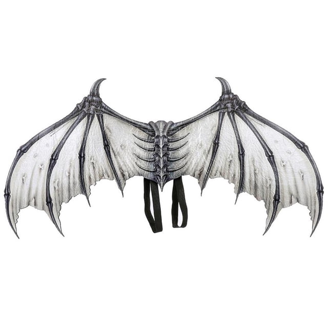 Billuyoard Devil Demon Cosplay Wing Multifuncional Conveniente Halloween Masquerade Carnival Accesorios Fiestas Festival Kits de decoración para fiestas Blanco