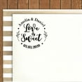 thumbnail image 2 of Printtoo Personalized&nbsp;Round Blue Self Inking Wedding Favor Stamp Custom Love is Sweet Heavy Duty Rubber Stamper-40 mm, 2 of 4