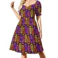 thumbnail image 2 of Tarro de crema de chocolate con avellanas y cacao Vestido de manga corta Vestido largo Vestidos de mujer para ocasiones especiales, 2 of 7