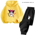thumbnail image 2 of Conjunto de sudadera con capucha Kawaii Kuromi, ropa de moda para niños, ropa de otoño para niñas, traje de gato, sudaderas con capucha para niños, chándal informal para niños pequeños, 2 of 5